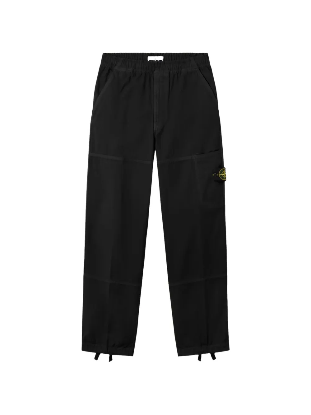 

Брюки с кулиской и нашивкой-логотипом Stone Island, черный