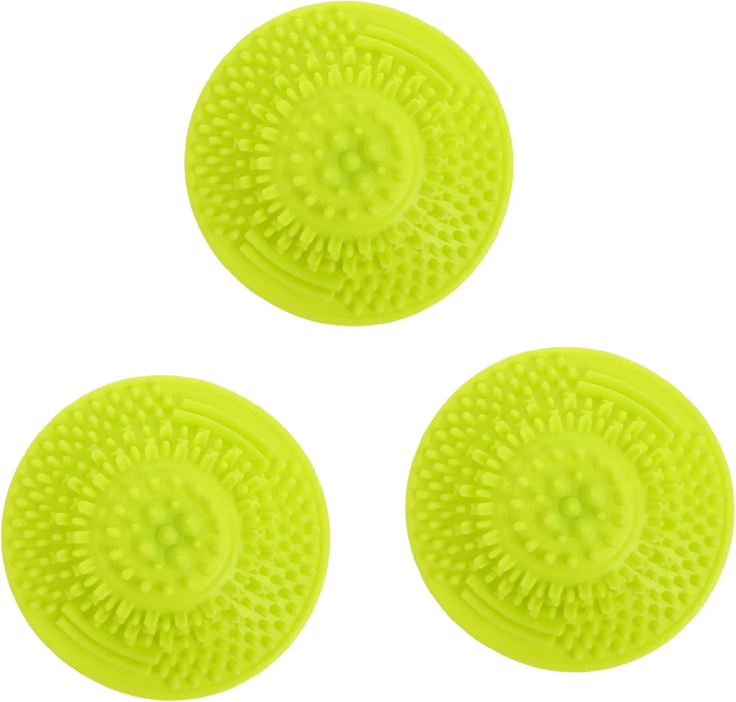 Набор для очистки кистей Silicone Brush Cleaner Pad Green ELAYARD 3 шт