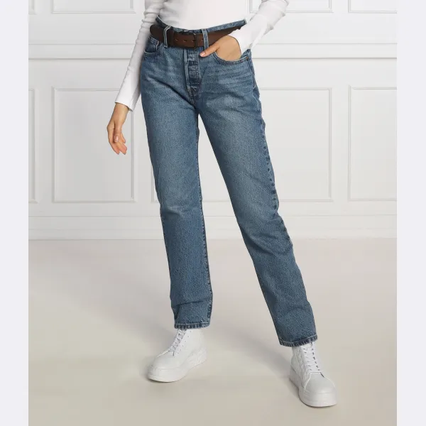 

Укороченные зауженные джинсы 501 Levi'S, синий