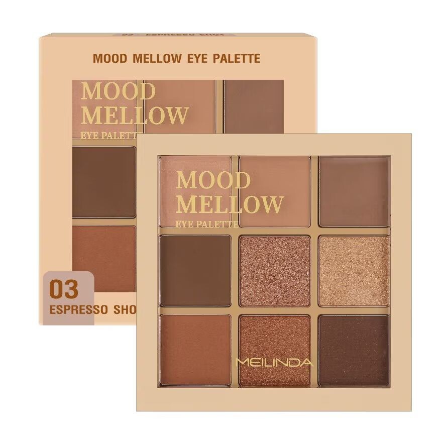 

Meilinda Палитра для век Mood Mellow 5,85г. 03 Эспрессо шот, Espresso Shot