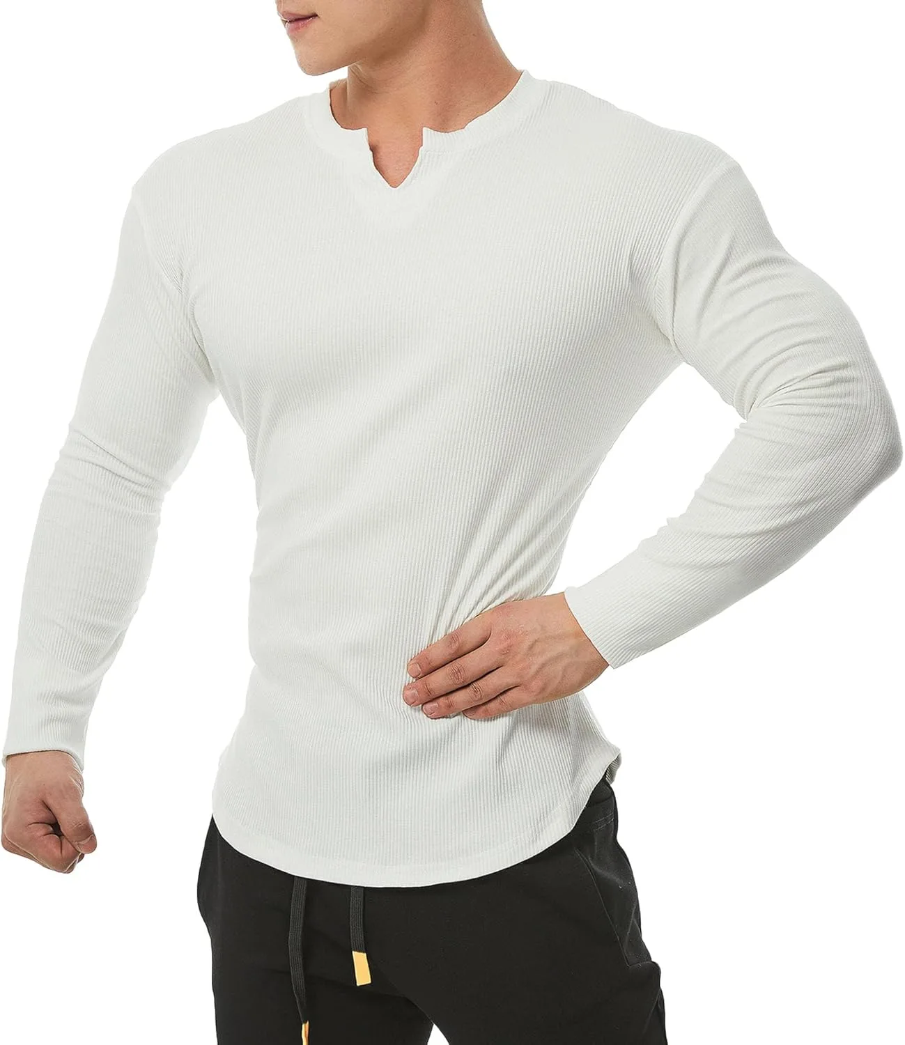 

Мужская футболка Maiyifu-GJ Slim Fit с V-образным вырезом