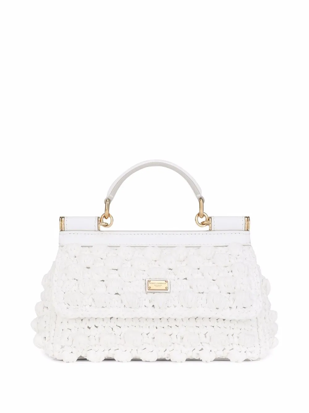

Маленькая сумка Sicily из рафии DOLCE & GABBANA, белый