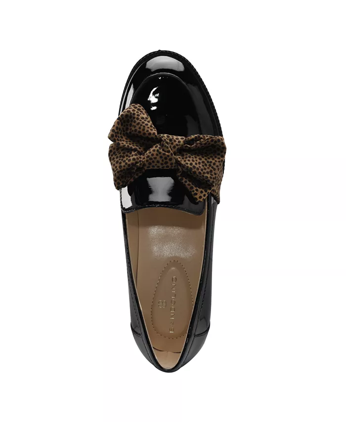 Женские лодочки Lindio Bow Slip-On с зауженным носком Bandolino, черный — фото 4