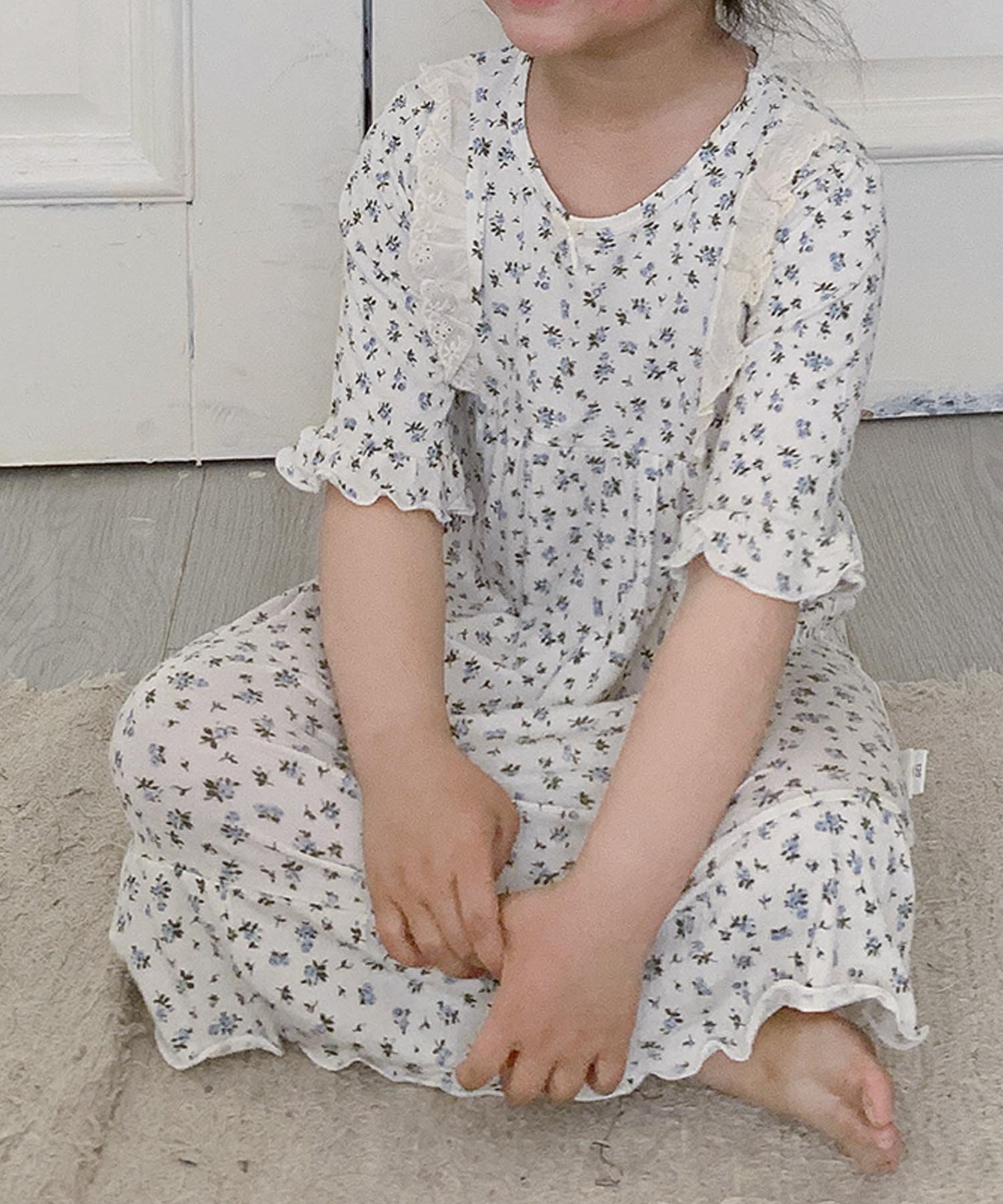 Свободное платье с принтом Aimoha Kids, Light blue