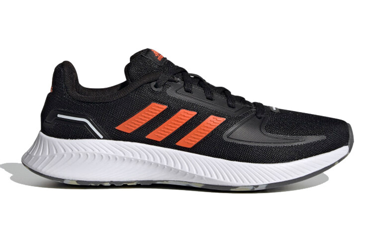 Кроссовки Runfalcon 2.0 Kids, низкие, черные/оранжевые Adidas Neo — фото 2