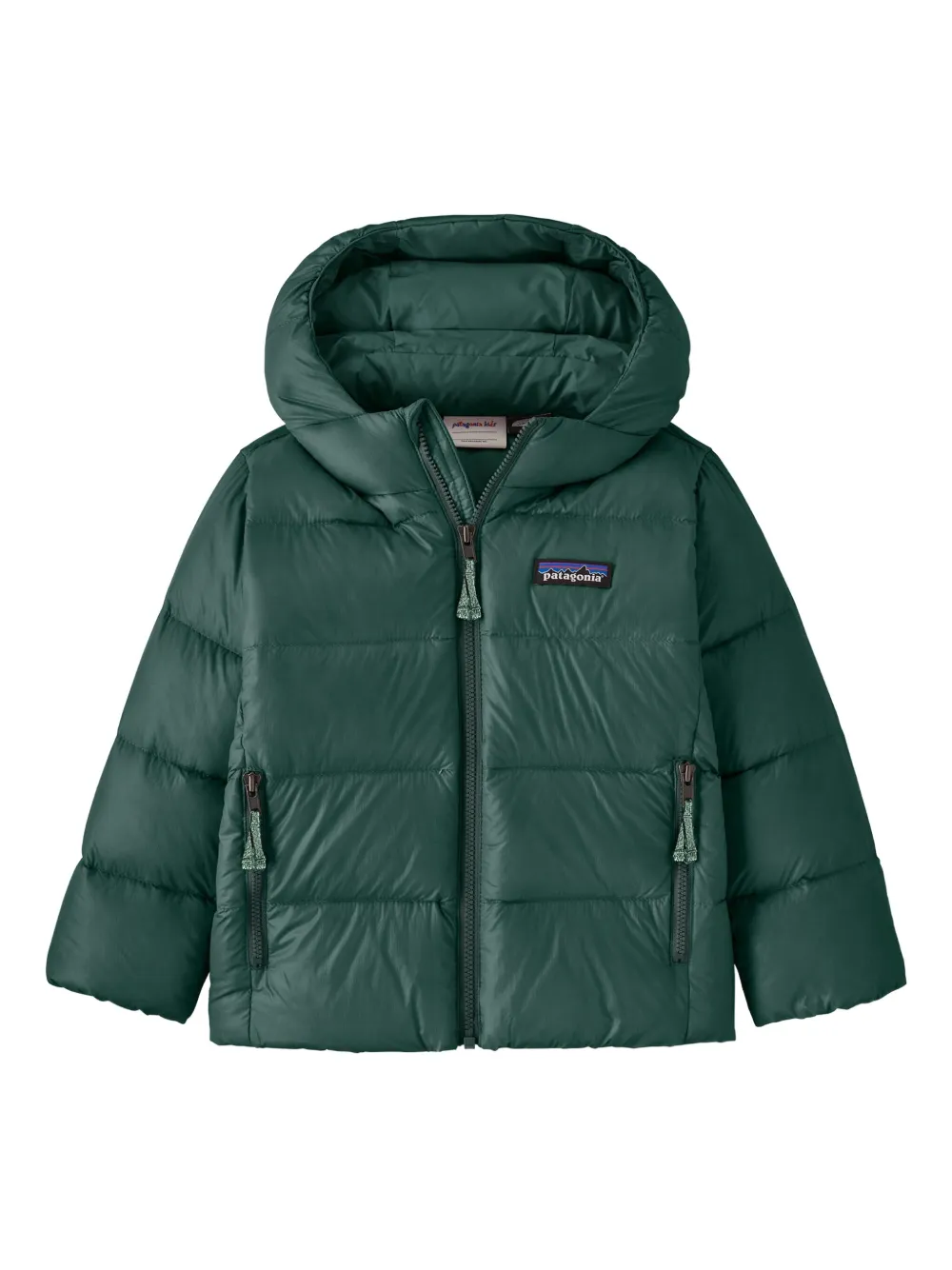 

Стёганая куртка на молнии Patagonia Kids, зеленый