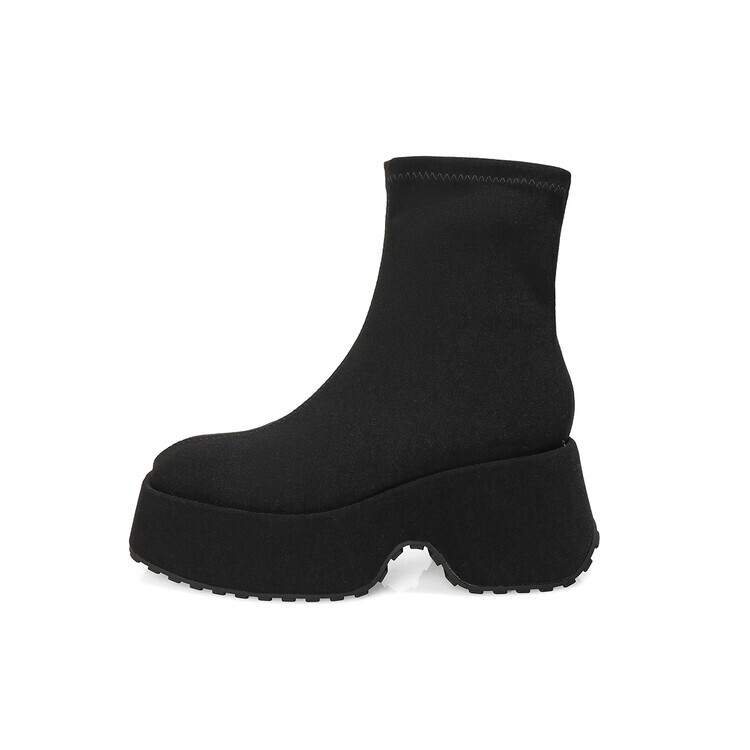 

Ботильоны женские Su Yanjiao, цвет Black Fleece-lined