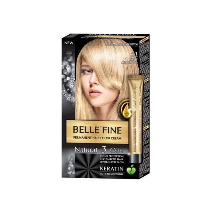 

Краска для волос Tinte Capilar Keratin Bellefine, 8.1 Rubio Ceniza