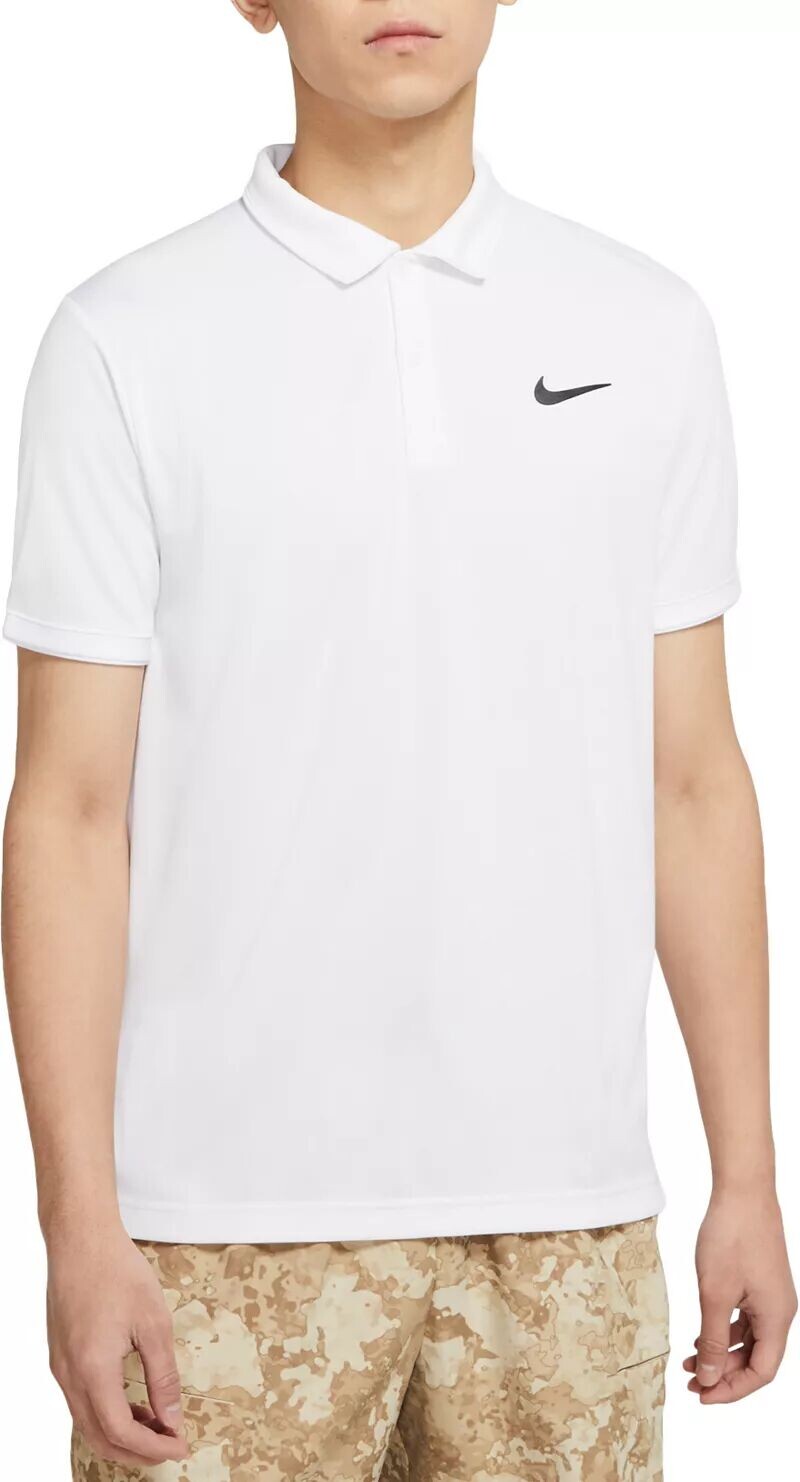 

Мужская теннисная футболка-поло NikeCourt Dri-FIT Victory, белый