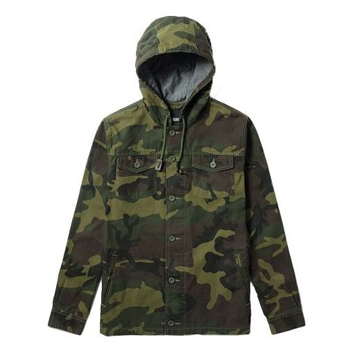 

Куртка men's hooded coach jacket camouflage Vans, бежевый
