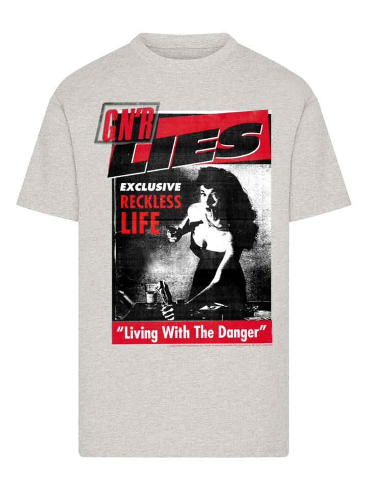 

Футболка Guns N' Roses Lies серого цвета в крапинку F4NT4STIC, Серый, Футболка Guns N' Roses Lies серого цвета в крапинку F4NT4STIC