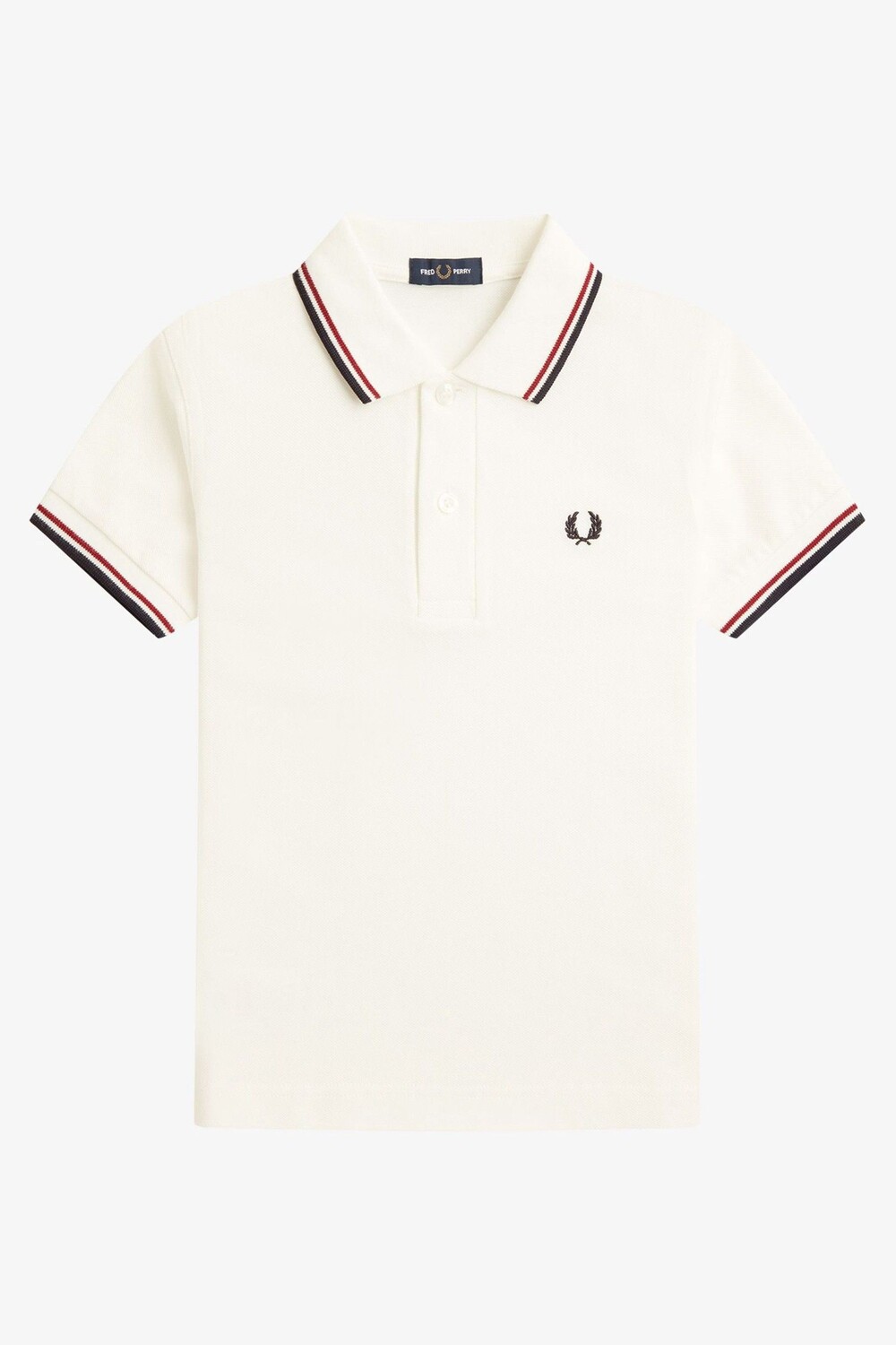 

Детская рубашка-поло с двойной окантовкой Fred Perry, синий