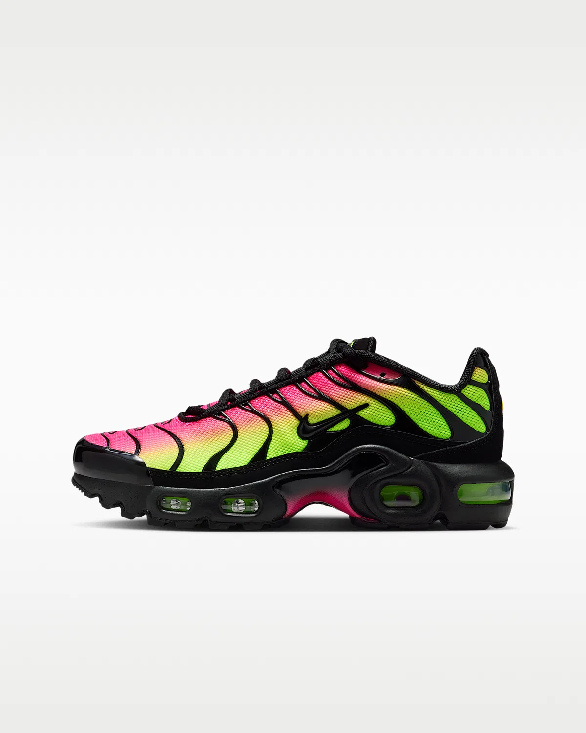 Кроссовки Nike Air Max Plus для детей старшего возраста, Black/Hyper Pink/Volt/Black