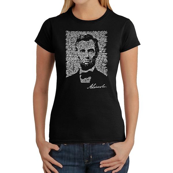 

Футболка с принтом "Геттисбергская речь" Abraham Lincoln La Pop Art, Black