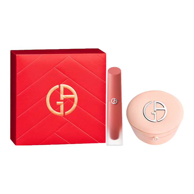 GIORGIO ARMANI AMANI жидкая помада Air Cushion набор макияжа для вечернего тонирования кожи 4мл+15г — фото 4