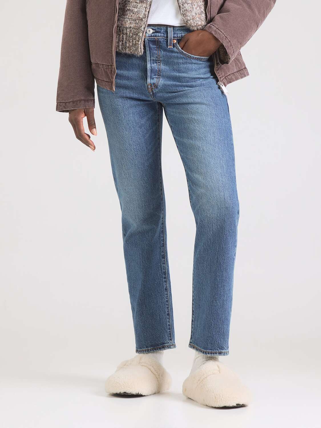 LEVI'S  Джинсы Regular 'Wedgie Straight Jeans' в цвете Navy — фото 3