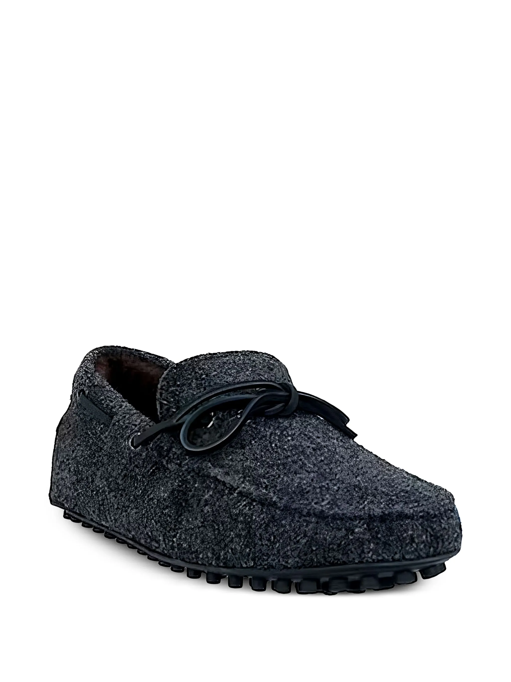 Войлочные туфли-лодочки с завязками Tod'S, серый — фото 2