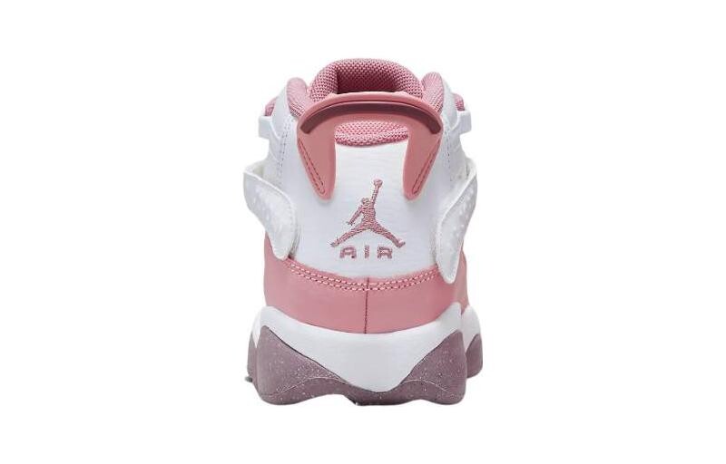 Баскетбольные кроссовки Air 6 Rings Kids GS Mid-top Pink Jordan, розовый — фото 4