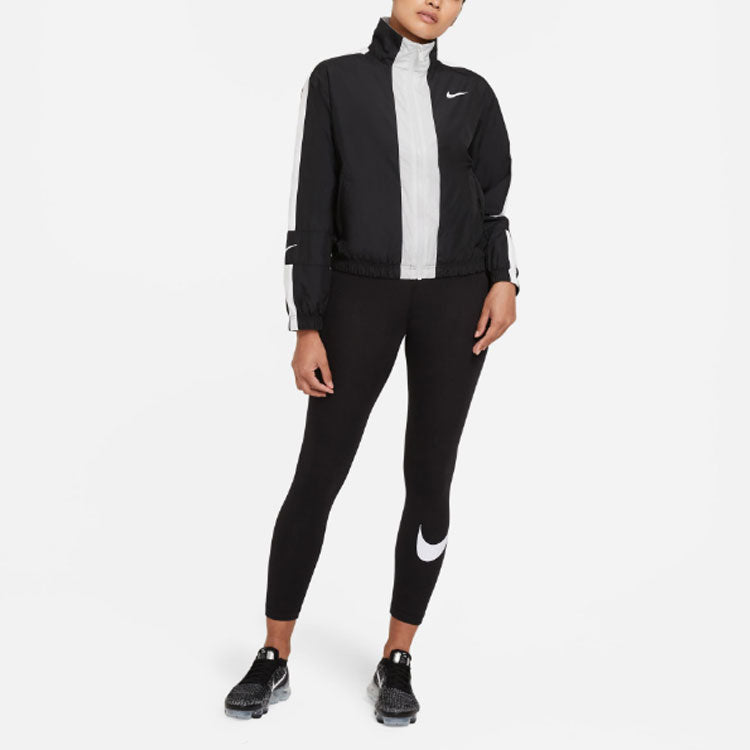 Куртка (WMNS) Nike Sportswear Repel Contrasting Colors Loose Woven Jacket Autumn Black CZ8801-010 — фото 4