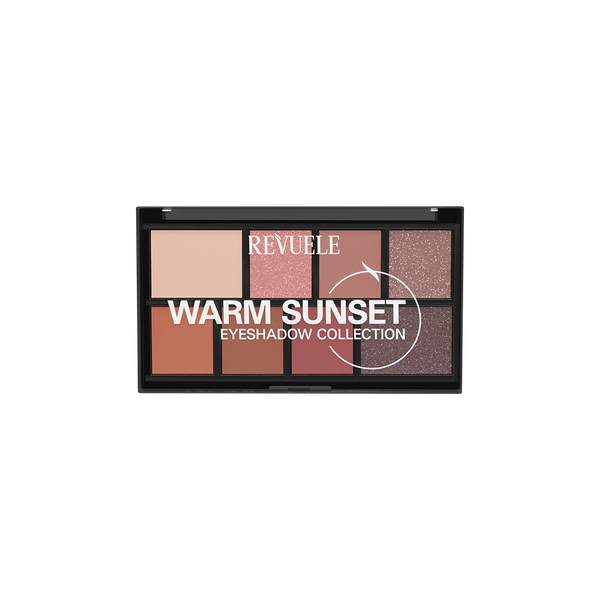 

Палитра теней для век, 15 г Revuele Warm sunset