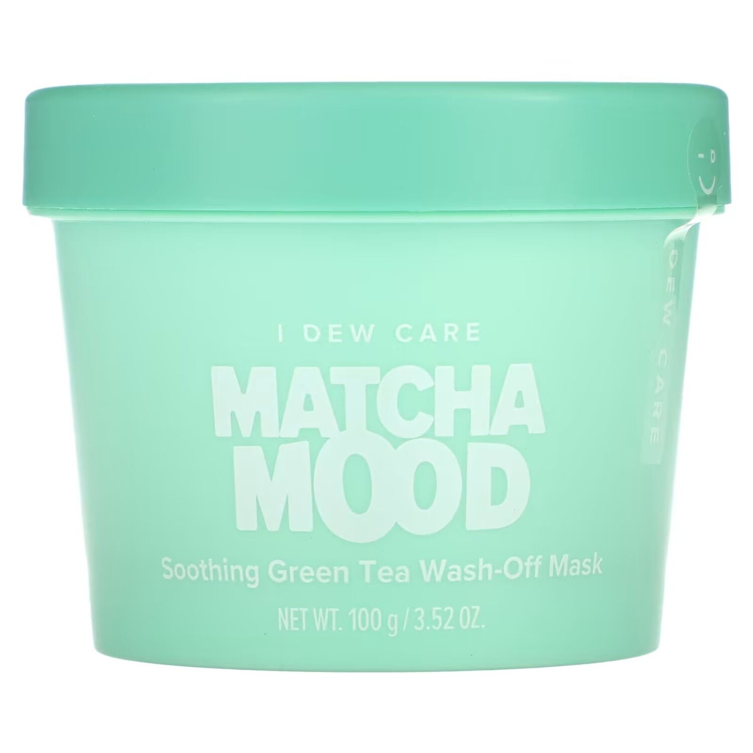 

Matcha Mood, Успокаивающая смываемая косметическая маска с зеленым чаем, 3,52 унции (100 г) I Dew Care