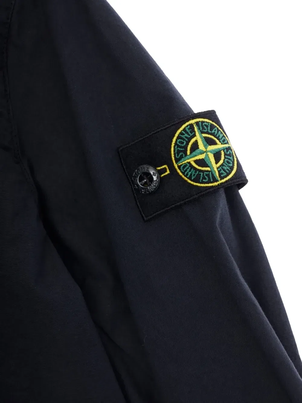 Куртка с нашивками Stone Island Junior, синий — фото 3
