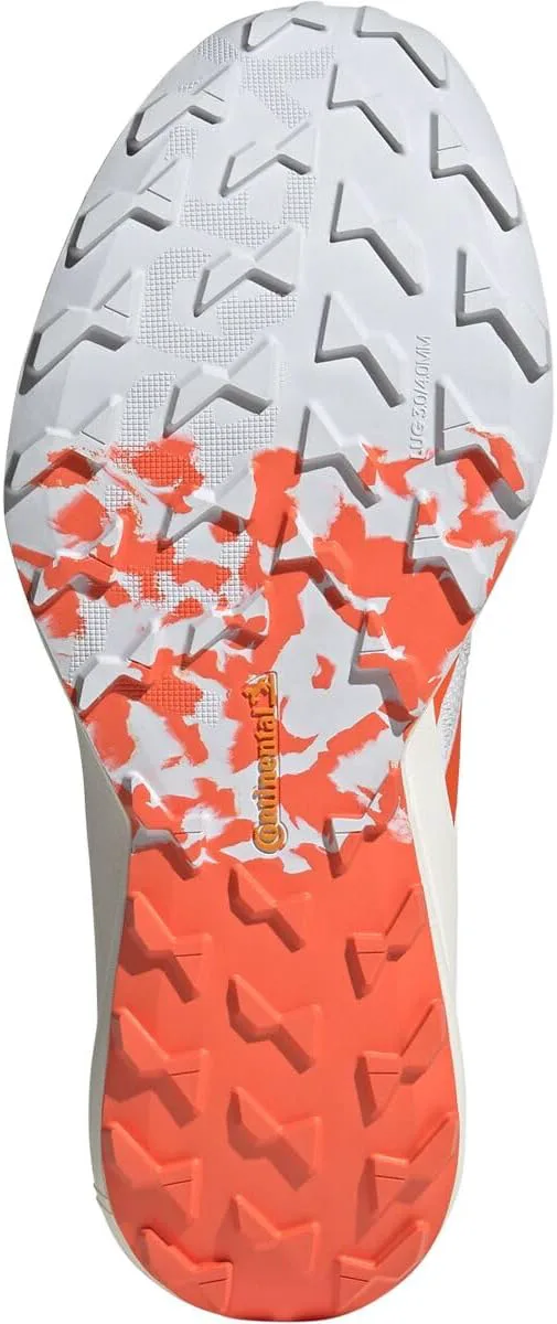 Мужские кроссовки для трейлраннинга Adidas Terrex Agravic Speed - серые, серый/оранжевый/белый — фото 2