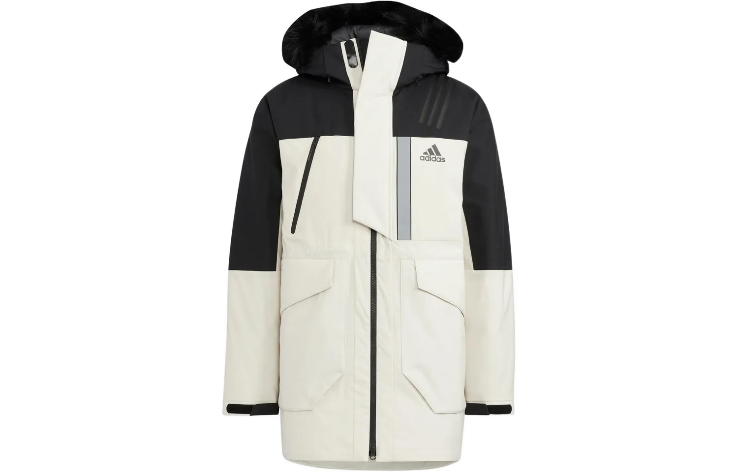Adidas Пуховик унисекс разноцветный