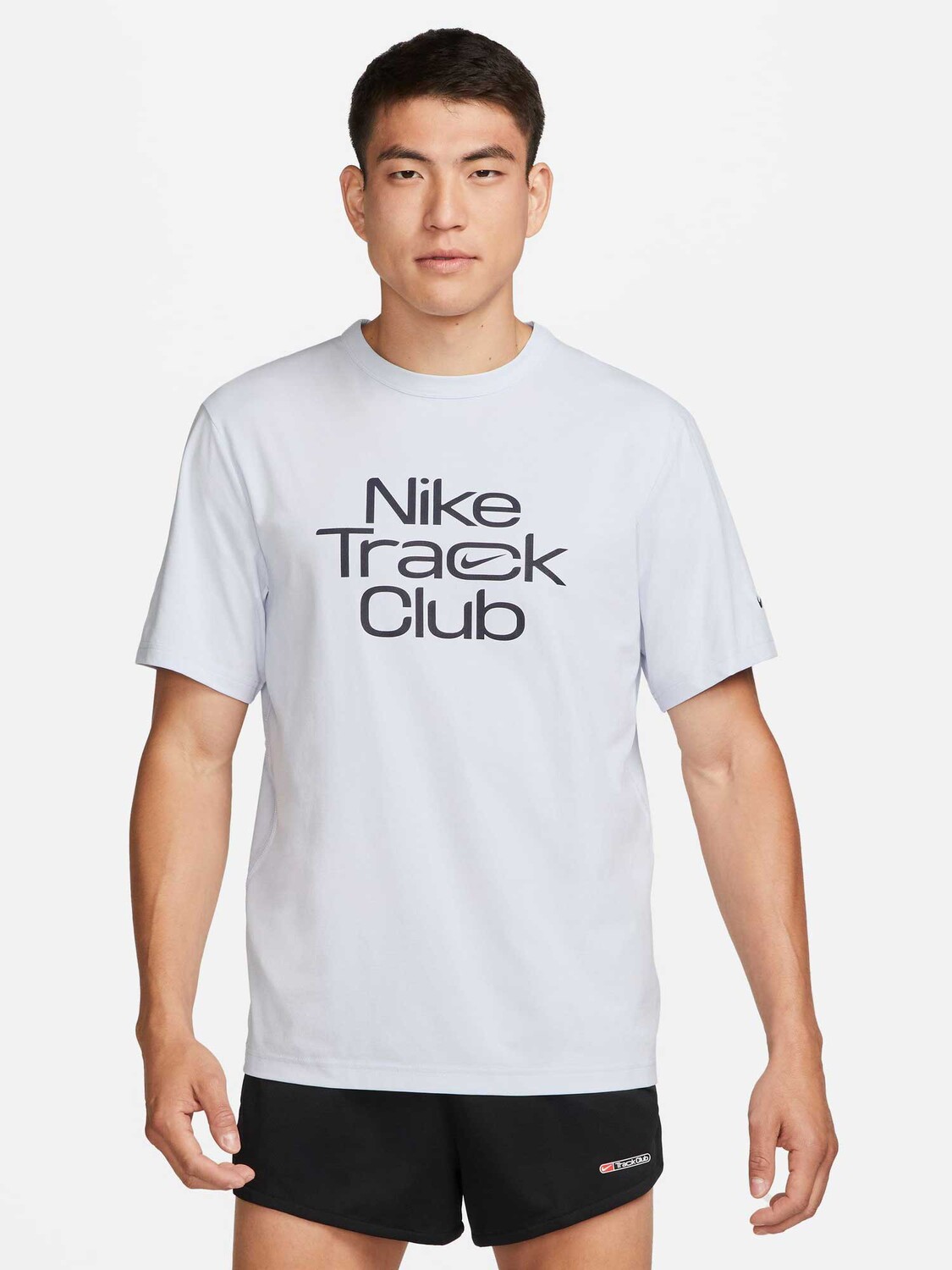 

Футболка Nike M NK DF TRACK CLUB HYVERSE SS, серый