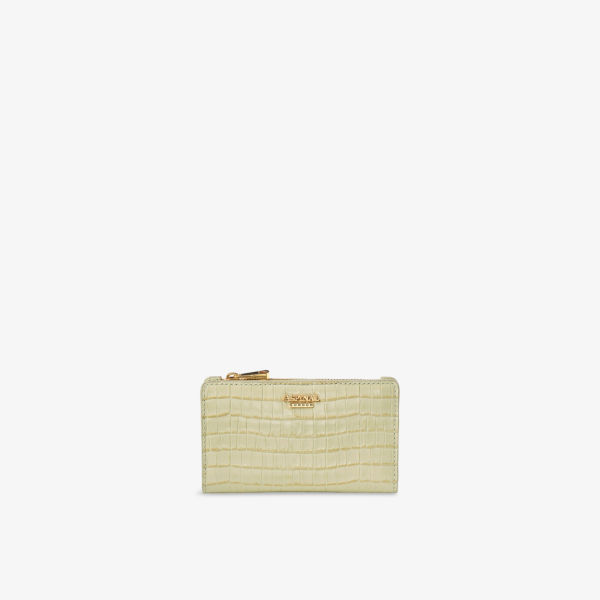 

Кожаный кошелек Mayfair для монет и карт Aspinal Of London, цвет pistachio