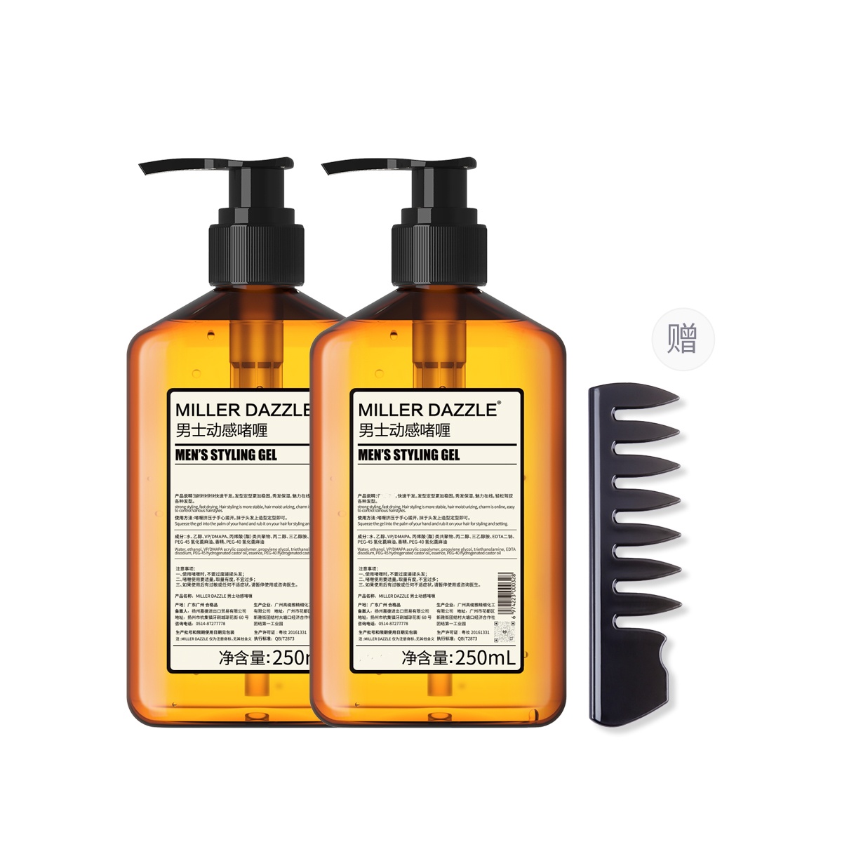 

Мужской гель-спрей для укладки волос action gel 250 мл Millerdazzle