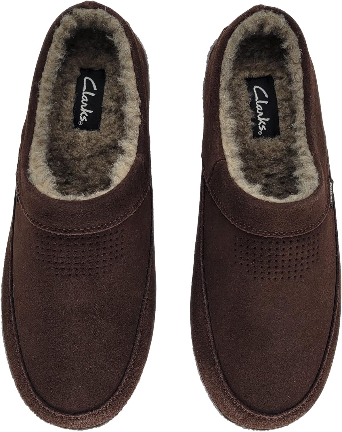 Мужские тапочки Clarks, темно-коричневый — фото 4