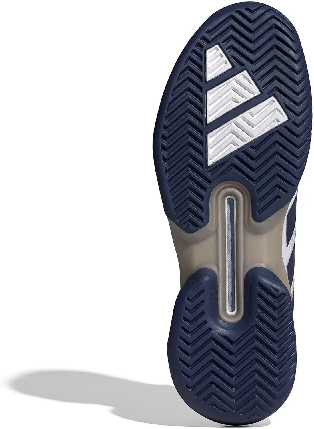 Кроссовки теннисные Adidas Adizero Ubersonic 5, White/Dark Blue/Silver Metallic — фото 3