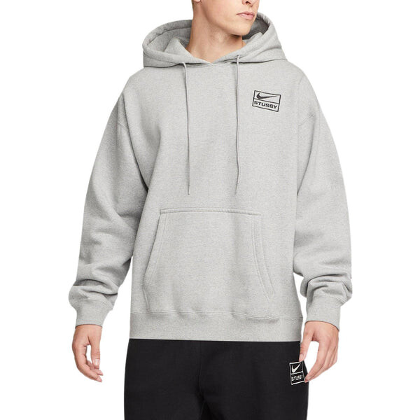 Толстовка x stussy logo hoodie 'grey' Nike, мультиколор — фото 4