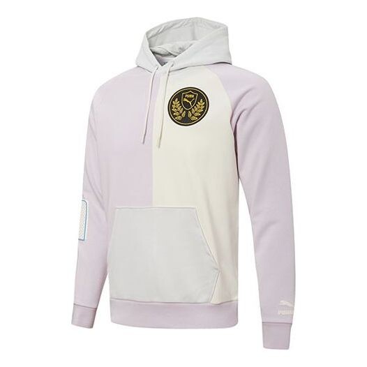 

Толстовка mix badge splicing sports knit purple Puma, фиолетовый