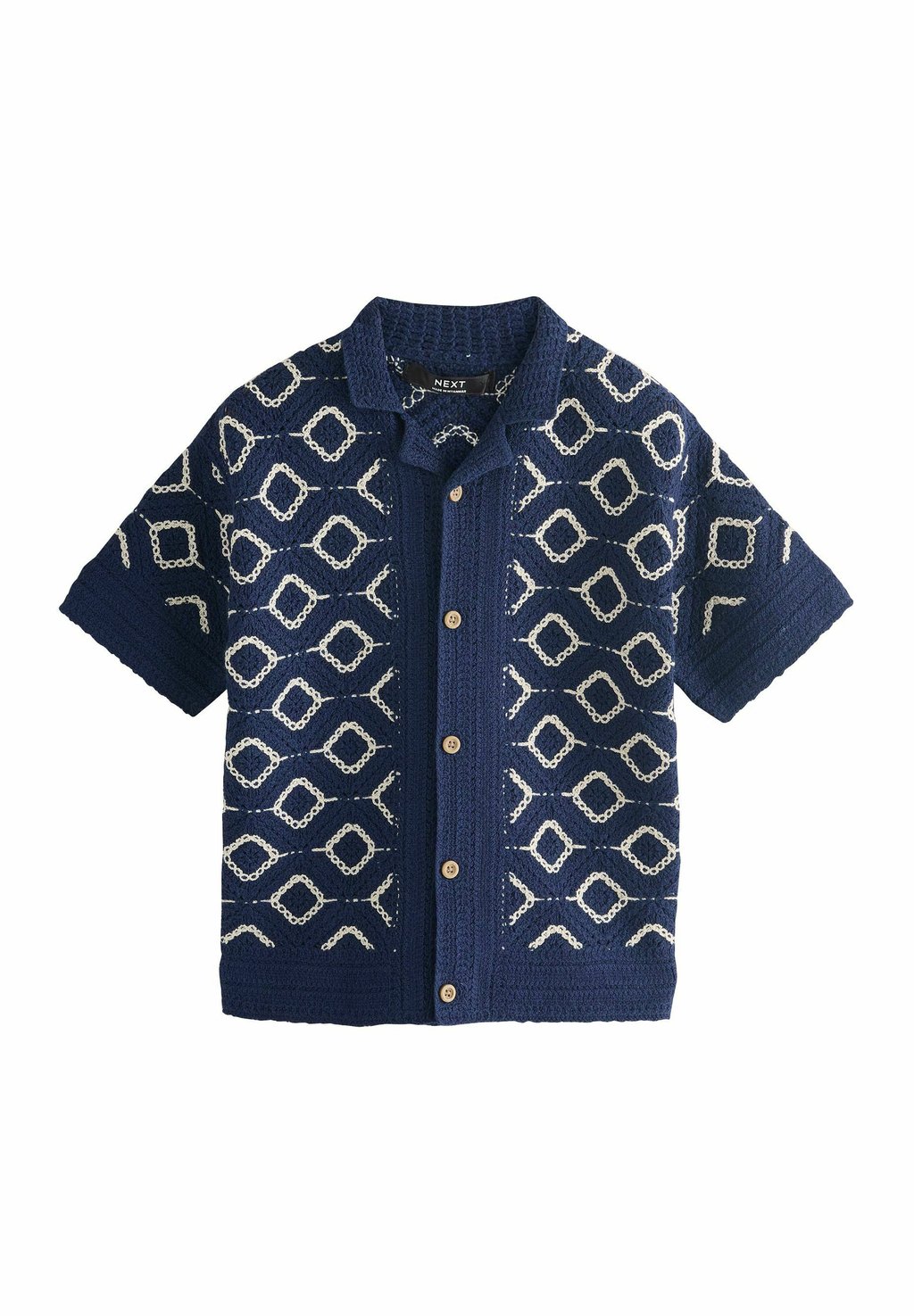 

Рубашка SHORT SLEEVE BUTTON THROUGH Next, синий