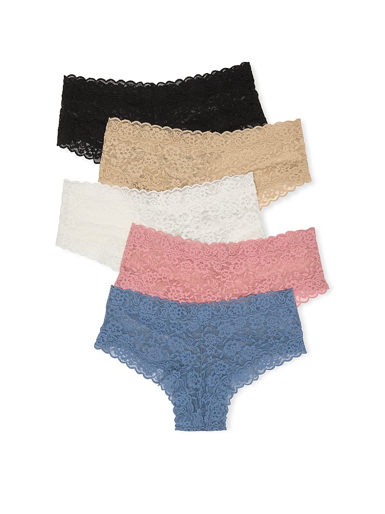 Комплект трусов Victoria'S Secret Lacie Cheky, 5 предметов, мультиколор — фото 2