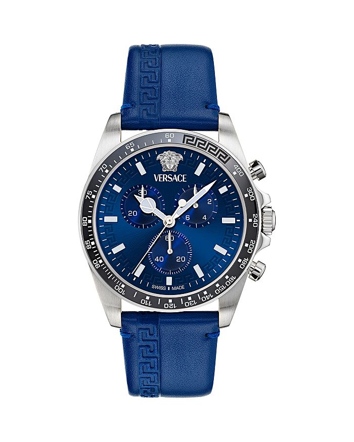 

Грека Chrono Wave хронограф, часы, 43 мм Versace, синий