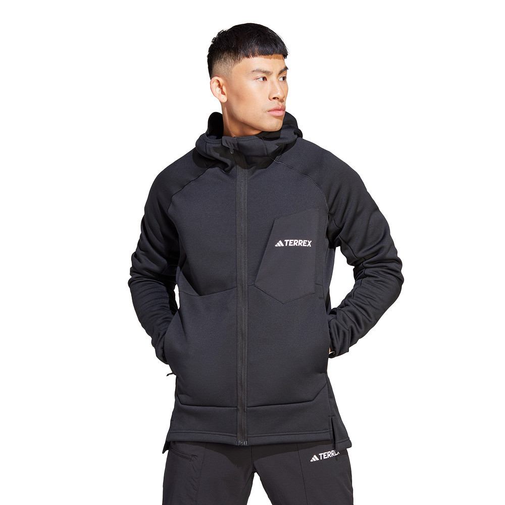 

Куртка adidas Terrex Xperior Medium Fleece Hooded, черный