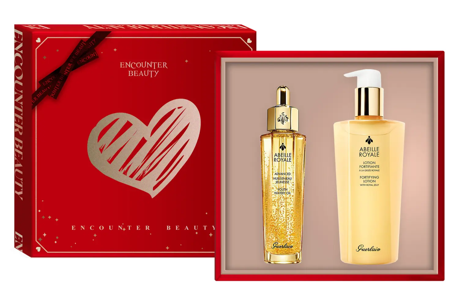 Набор Guerlain Abeille Royale включающий омолаживающее масло-сыворотку, лосьон и аксессуары, 50 мл + 150 мл — фото 4
