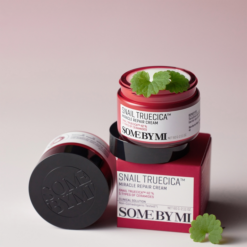 Крем для лица SPF SOME BY MI Успокаивающий и увлажняющий с экстрактом улитки Truecica Miracle Repair Cream — фото 3