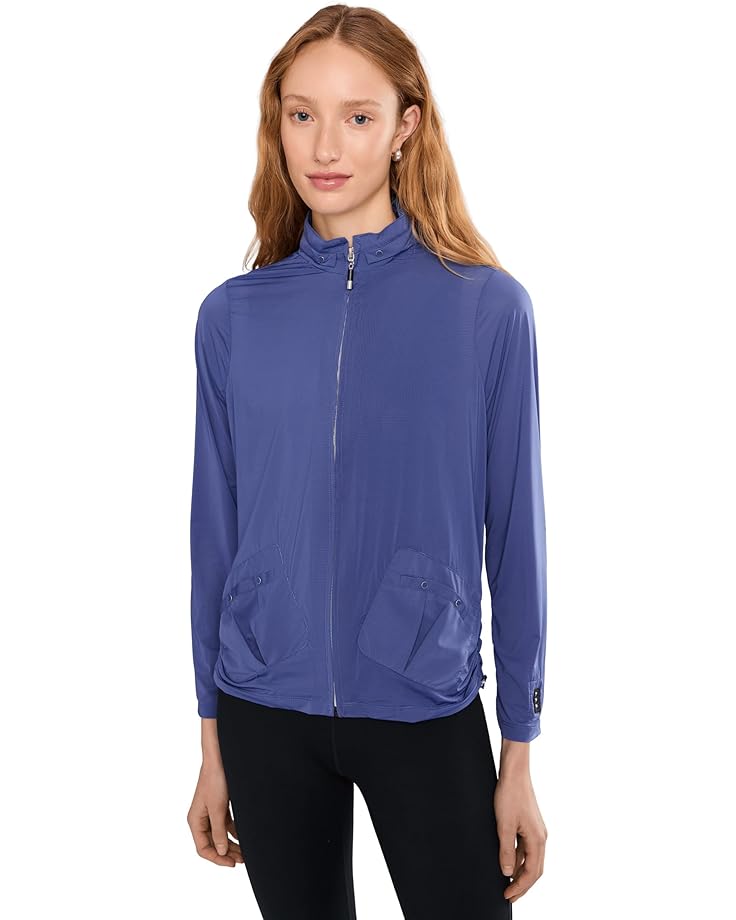 

Женская легкая куртка на молнии Jamie Sadock Sunsense 35 SPF, Slate