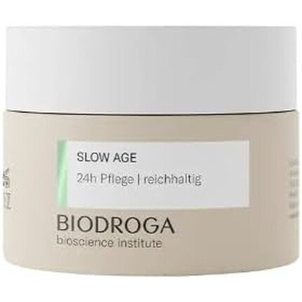 

BIODROGA Институт биологических наук Slow Age 24H Care Rich 50 мл Антивозрастное увлажнение Уменьшает линии и морщины Дает энергию с комплексом Black Forest для жизненно важной кожи