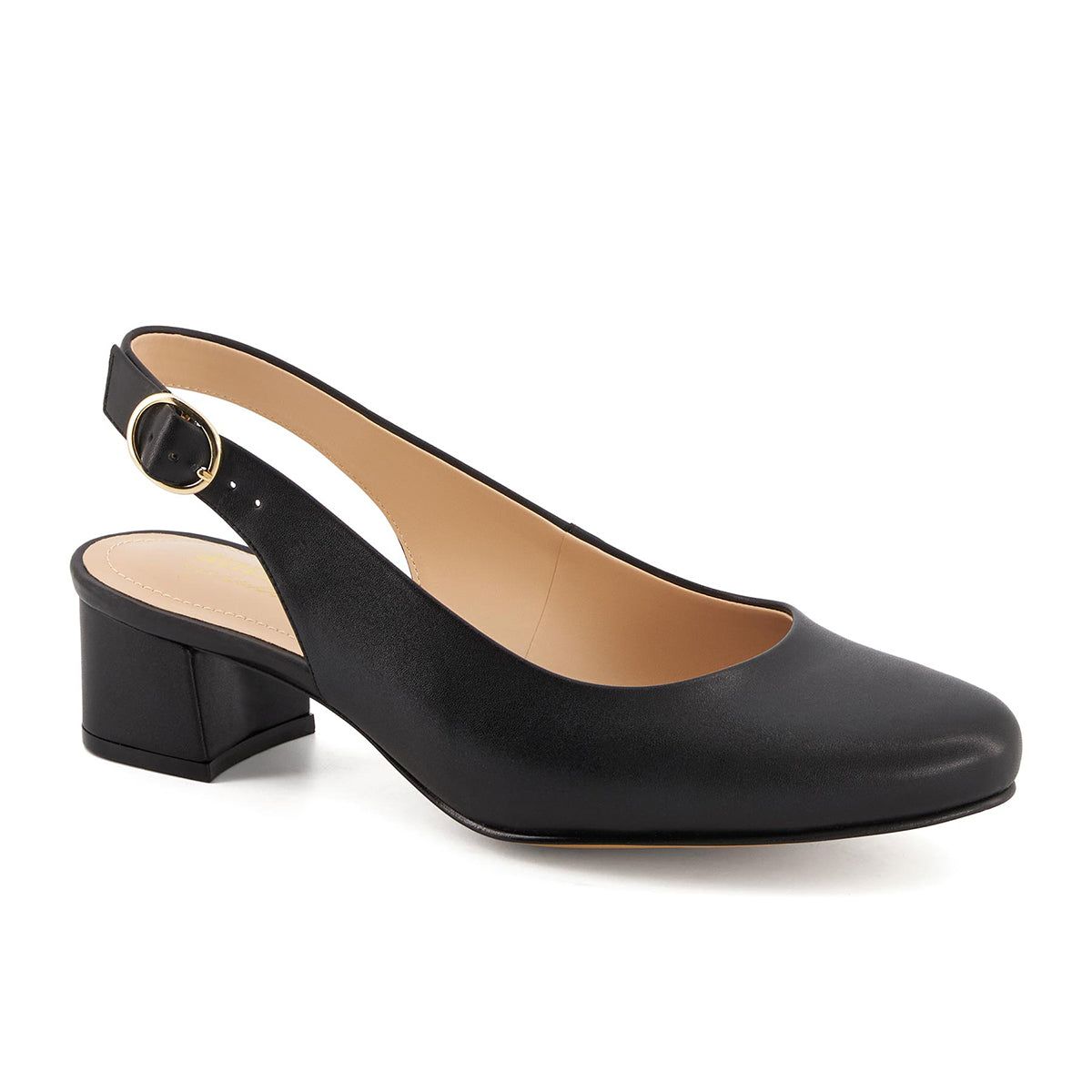 Туфли-лодочки Andrea Heeled Slingback Flats, черный