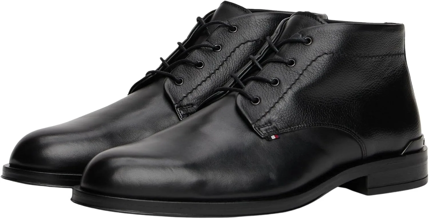 Мужские деловые ботинки Tommy Hilfiger LTH Fm0fm05697 средней высоты, черный — фото 3
