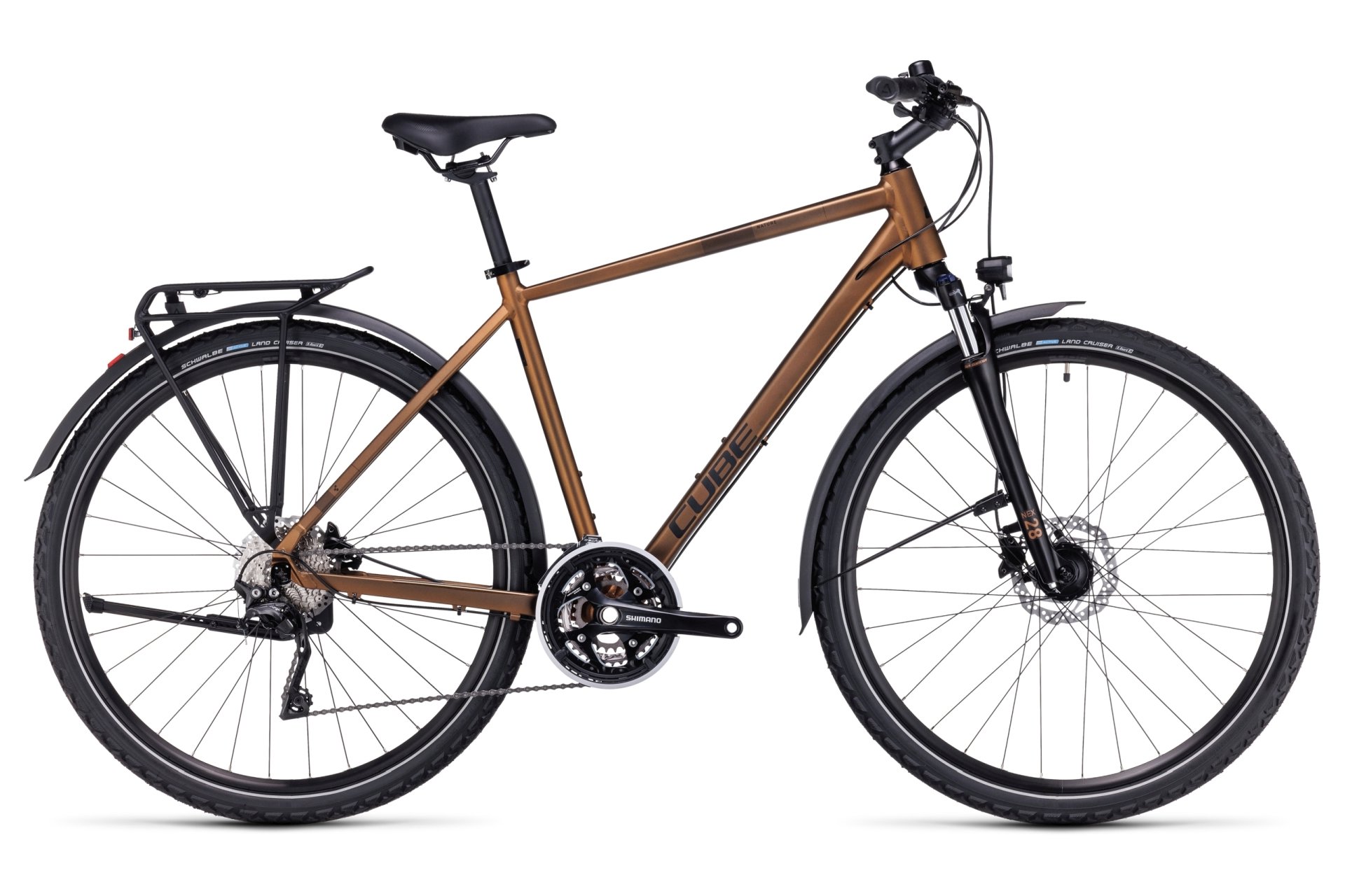 

Треккинговый велосипед Cube Nature Pro Allroad - 28 дюймов - Diamant - 2024, цвет Gold|gold´n´black