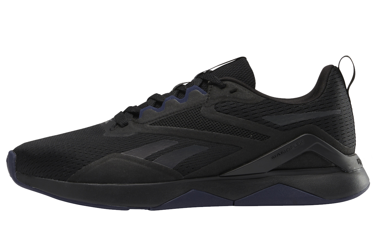 

Футболка Nfx 'Black Vector Navy' Reebok, черно-фиолетовая