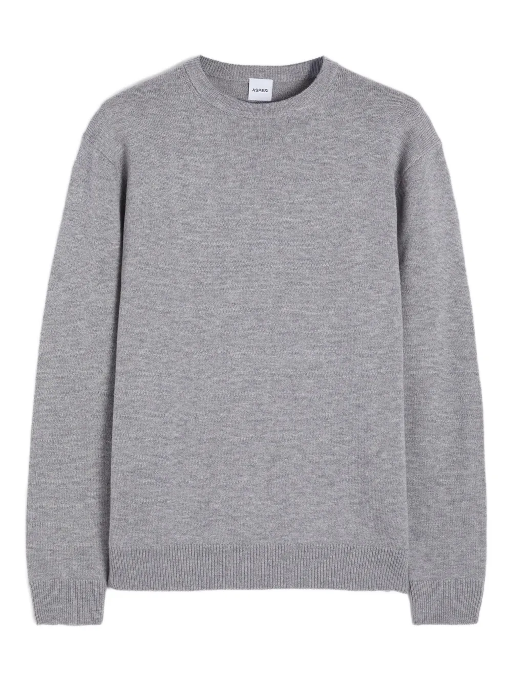 

Свитшот с круглым вырезом из чистой шерсти ASPESI, серый