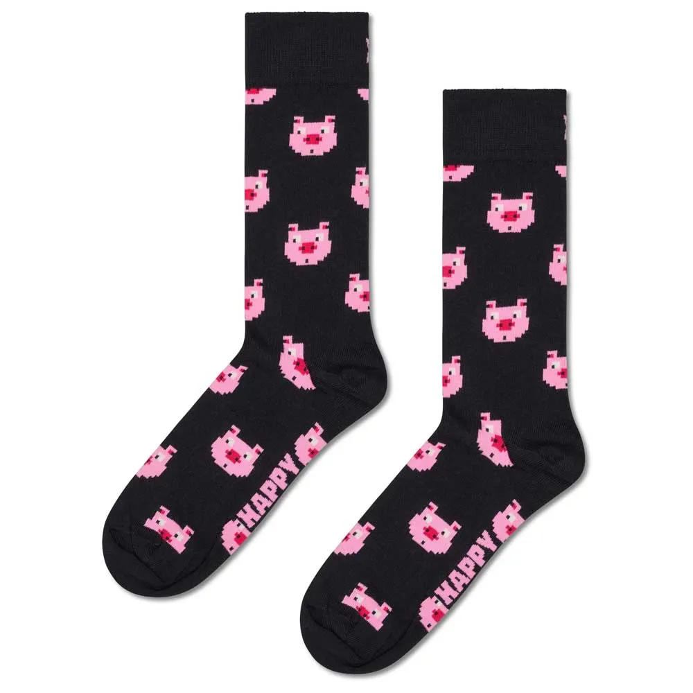 

Носки Happy Pig crew, черный