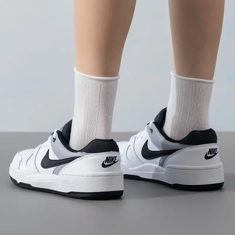 Низкие кеды для скейтбординга Nike, белый/серый — фото 4